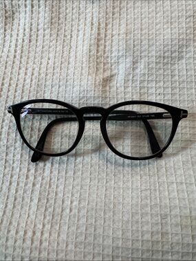 Tom Ford Black Round Acetate Optical Frames